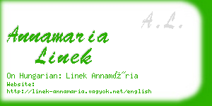 annamaria linek business card